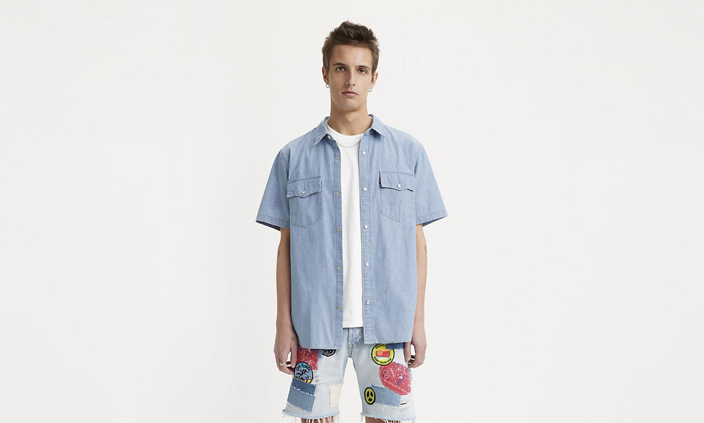 Chemise SS Relaxed Western Hyde Chambray Levi's