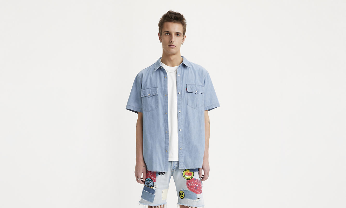 Chemise SS Relaxed Western Hyde Chambray Levi's