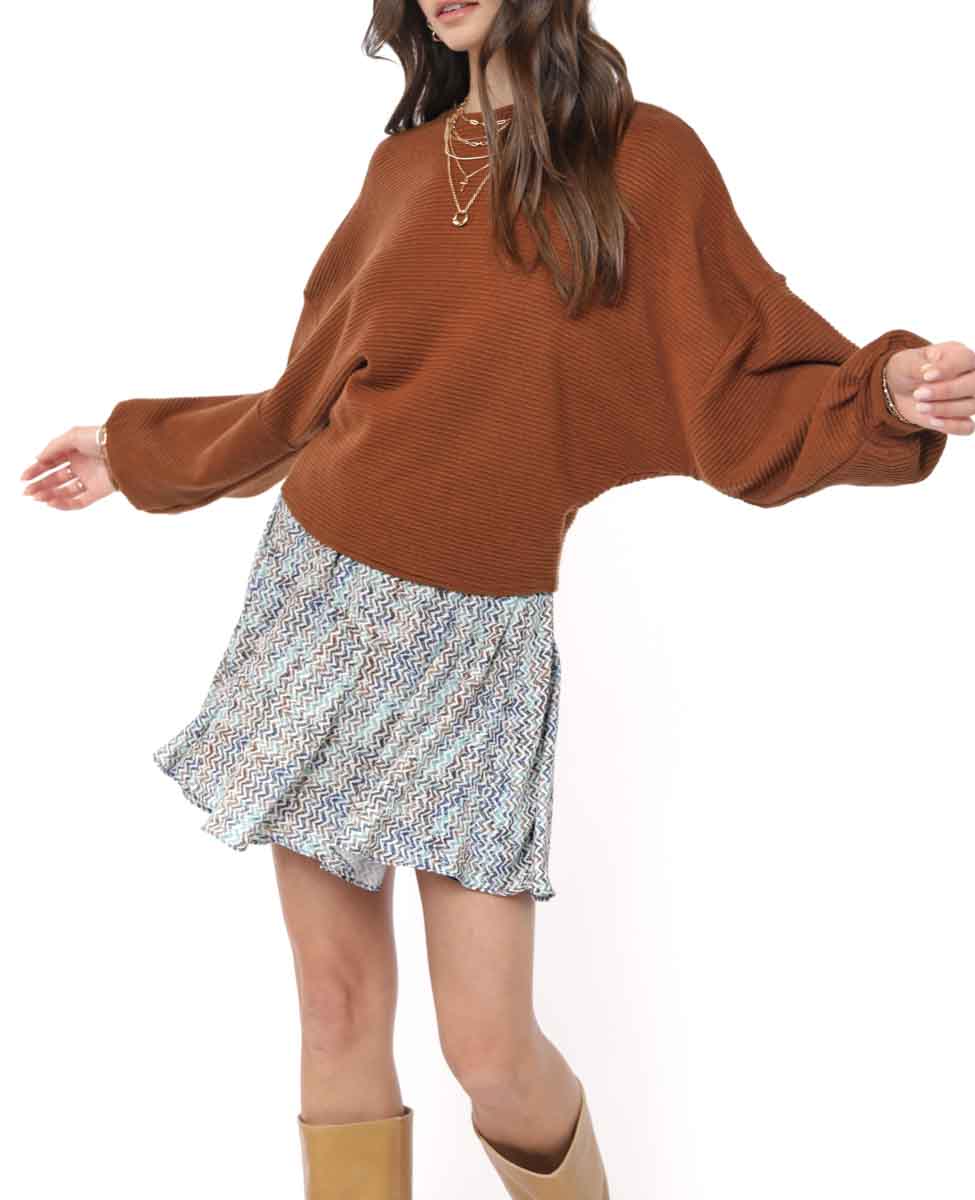 Haut Stroll Dolman Brun Sadie & Sage