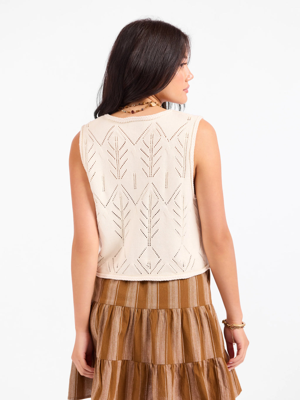 Veste Junie Pointelle Ivoire Sadie & Sage