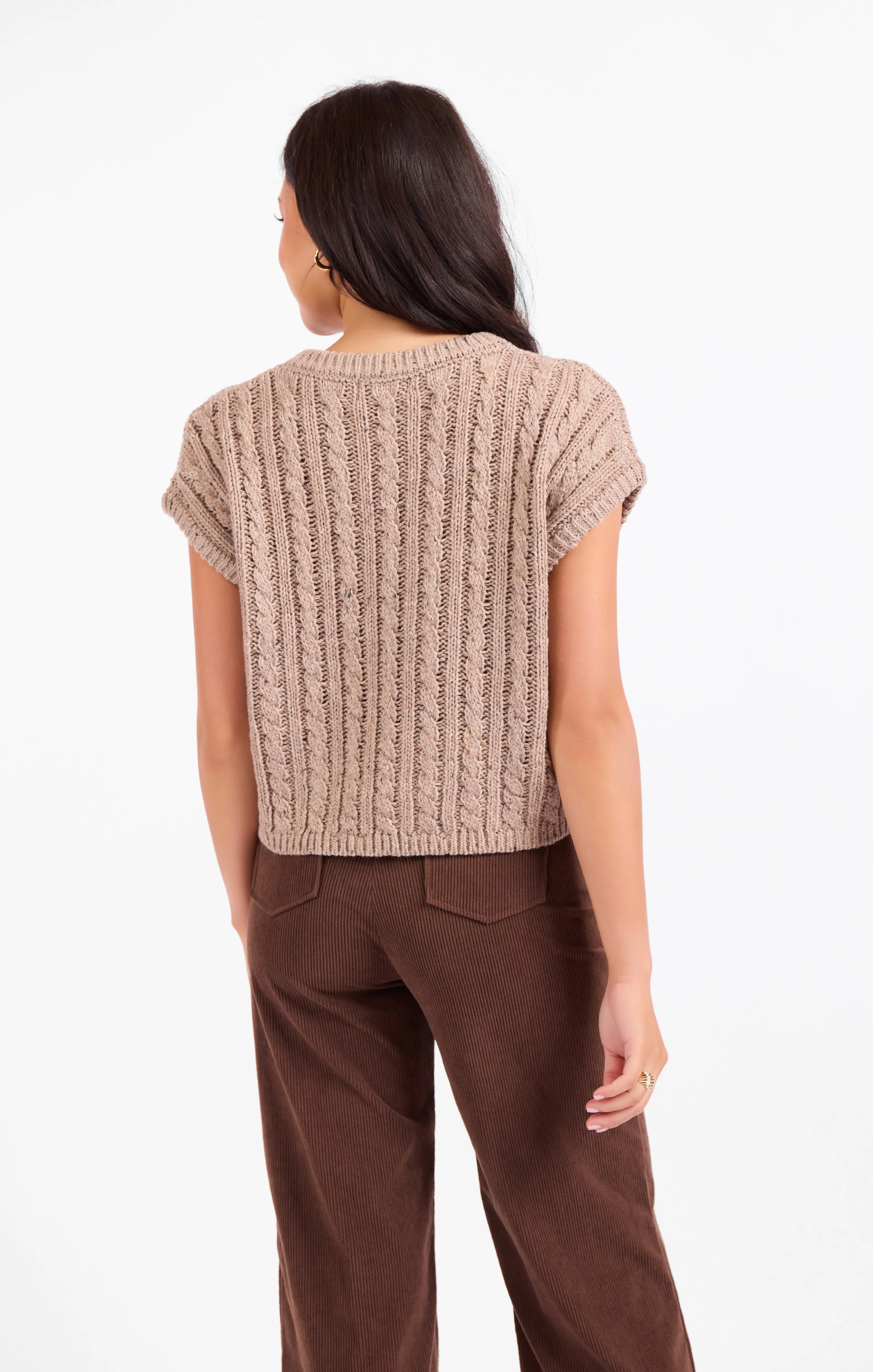 Haut Effortless Cable Beige Sadie & Sage