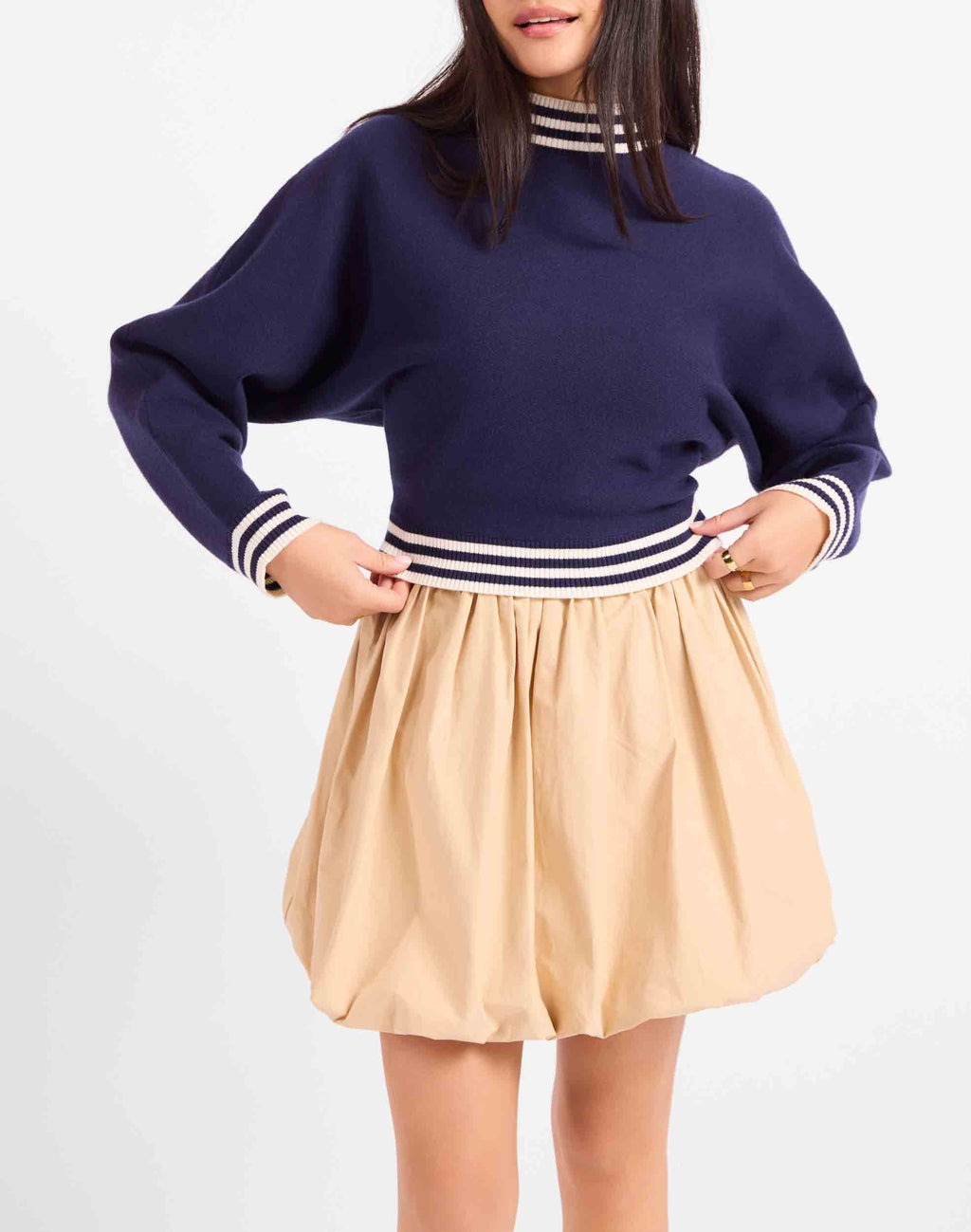 Pull Gameday Dolman Bleu Marine Sadie & Sage