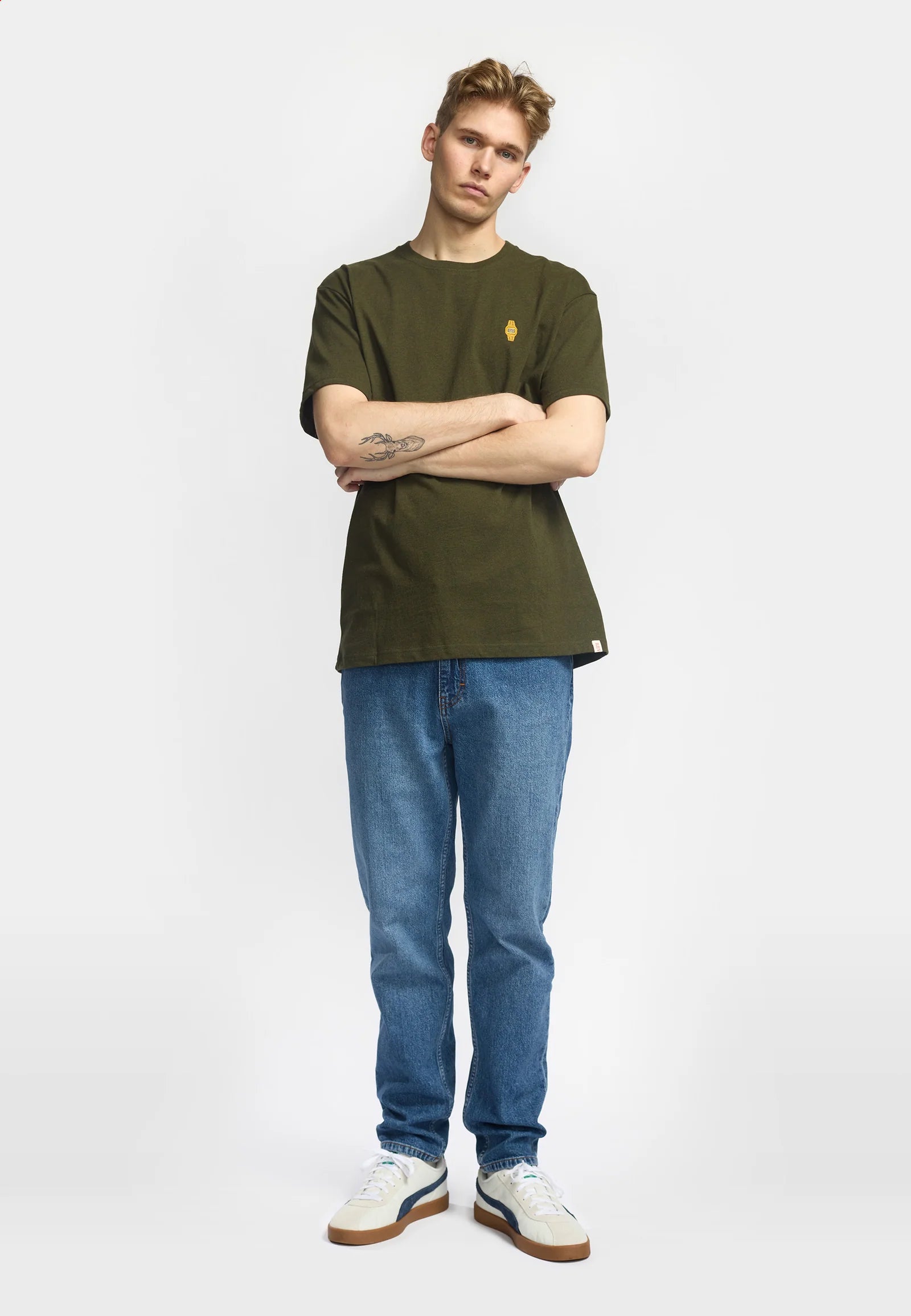 T-Shirt 1418 Watch Gold Olive RVLT