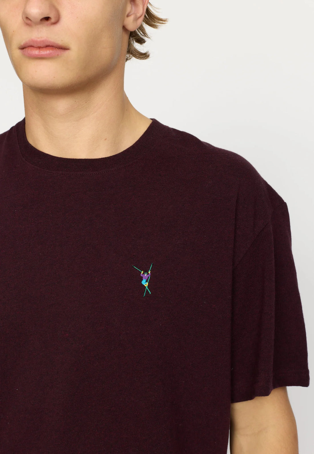 T-Shirt 1425 Skieur Bourgogne RVLT