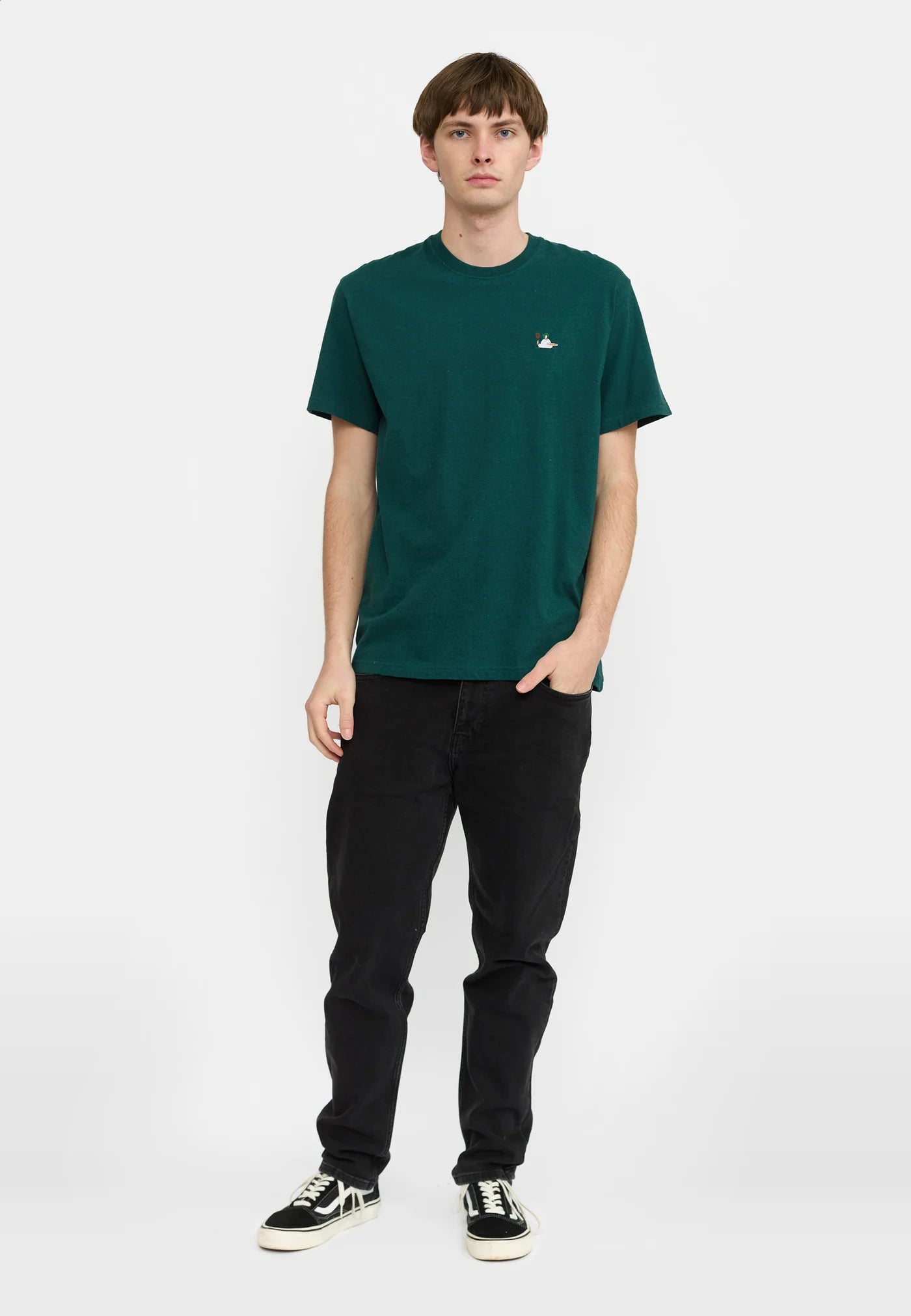 T-Shirt 1425 Pizza Petroleum Green RVLT