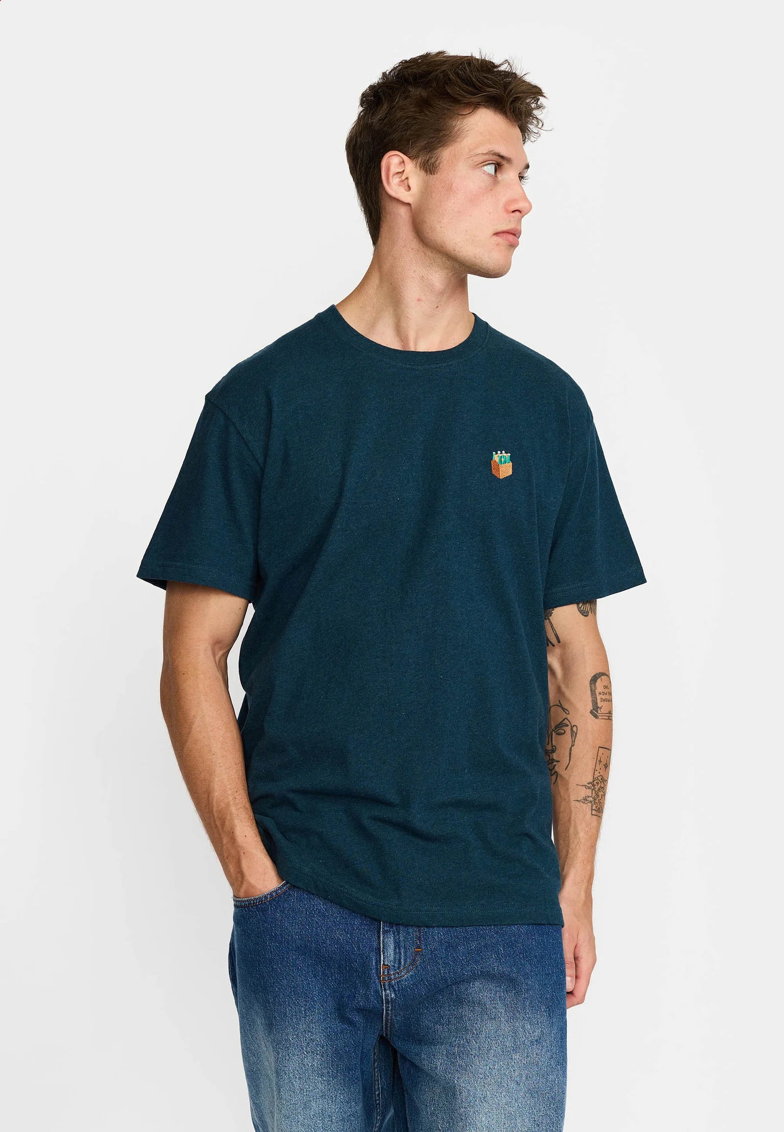 T-Shirt 1456 Six Pack Bleu Petrol Foncé RVLT