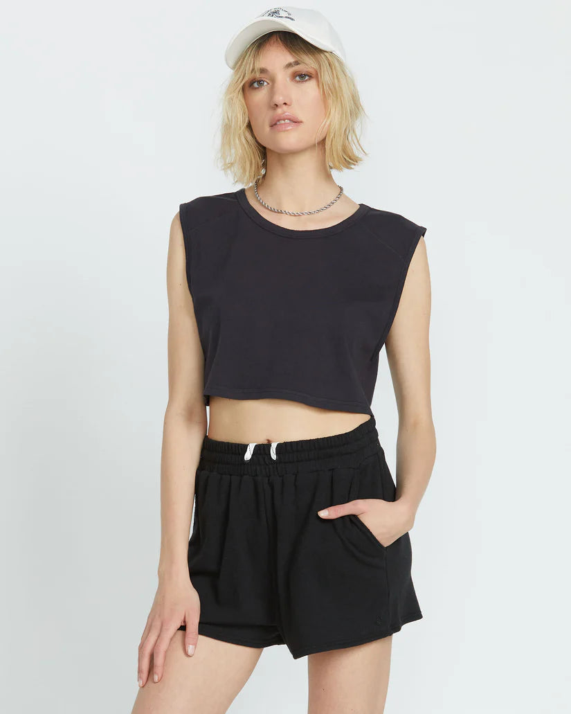Volcom Vintage Black Muscle Top