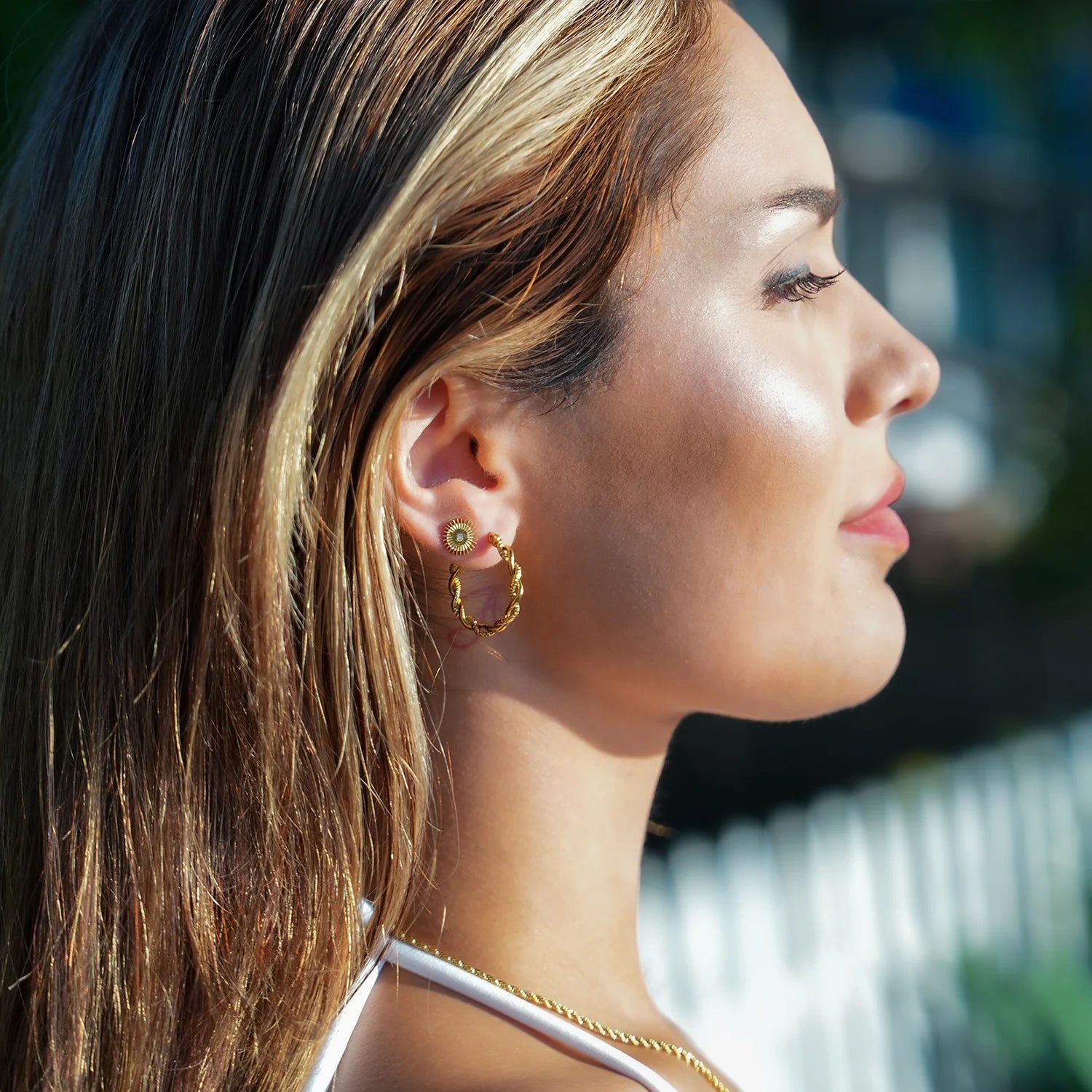 Hackney Nine Gold Barbabra Earrings