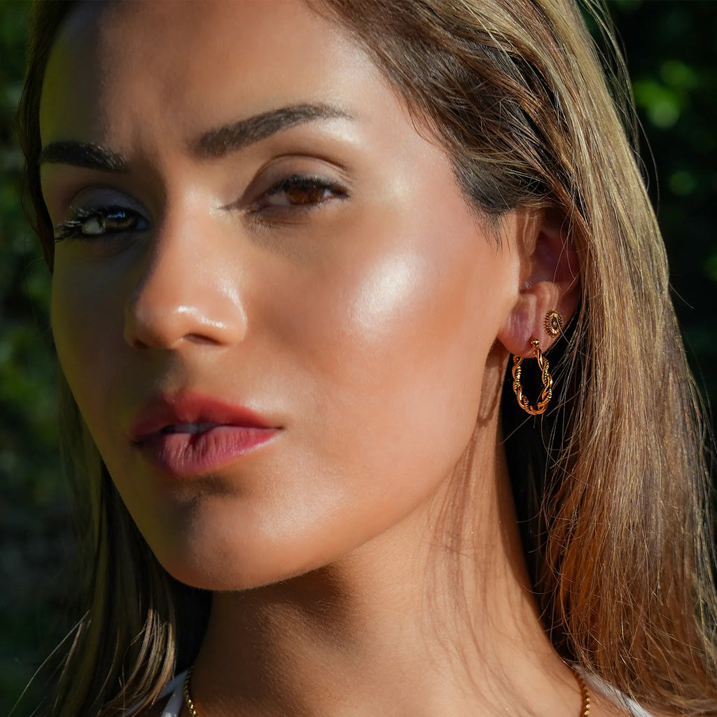 Hackney Nine Gold Barbabra Earrings