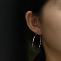 Boucle D'Oreilles Bianca Argent Hackney Nine