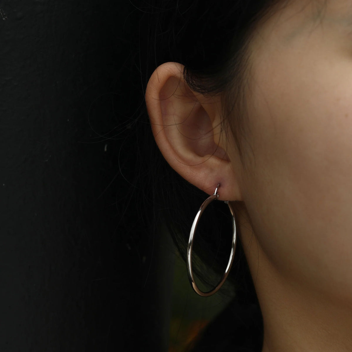 Boucle D'Oreilles Bianca Argent Hackney Nine