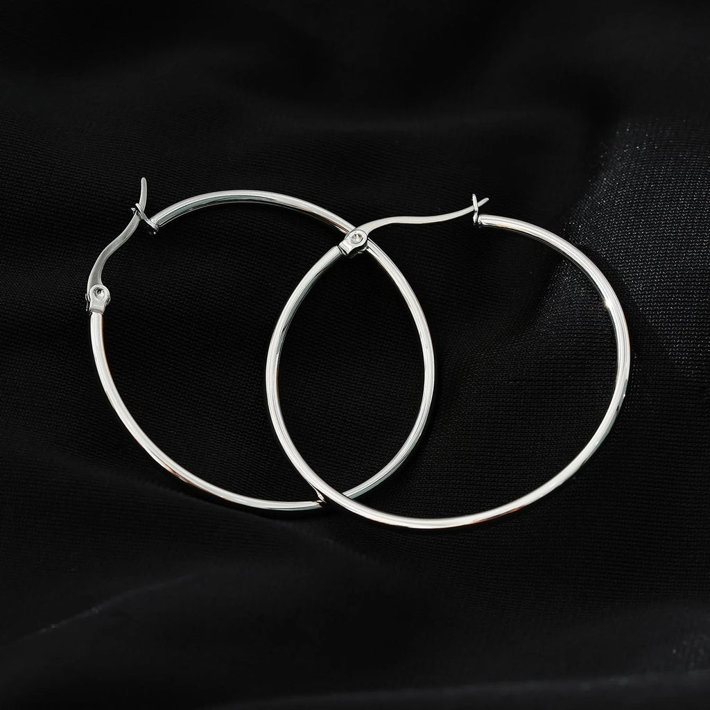 Boucle D'Oreilles Bianca Argent Hackney Nine