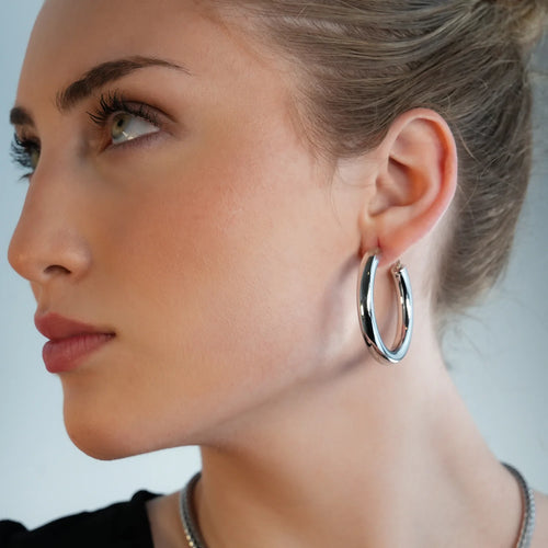 Boboyi Earrings Silver Hackney Nine