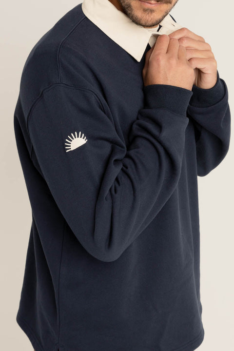 Chandail Vintage Rugby LS Polo Indigo Rhythm