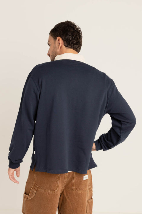 Chandail Vintage Rugby LS Polo Indigo Rhythm