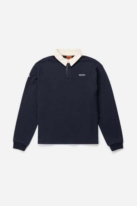 Chandail Vintage Rugby LS Polo Indigo Rhythm