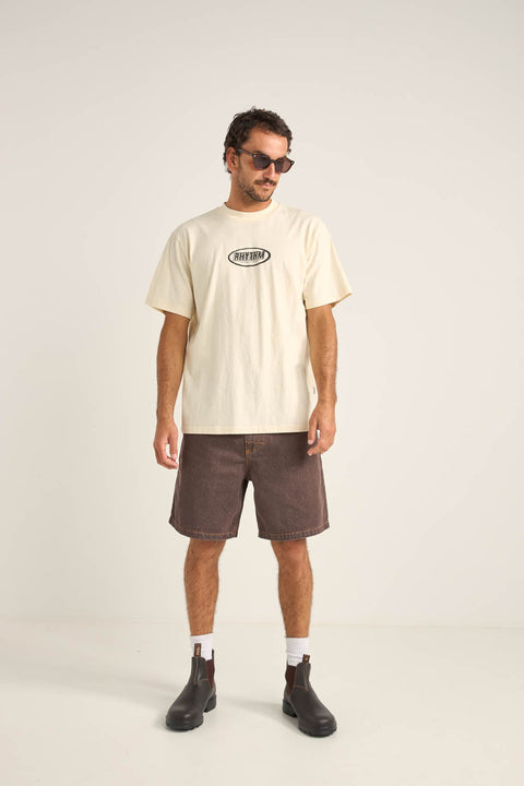 T-Shirt Elliptic Printed Vintage Ecru Rhythm