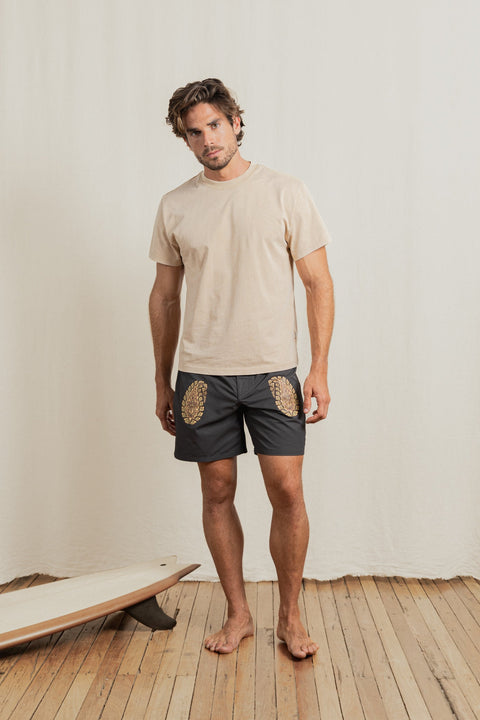 T-Shirt Awake Band Beige Sand Rhythm