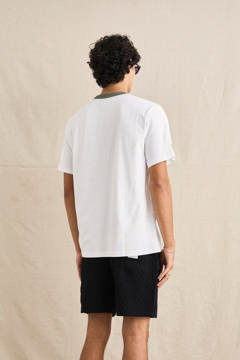 T-Shirt Merge Vintage Blanc Rhythm