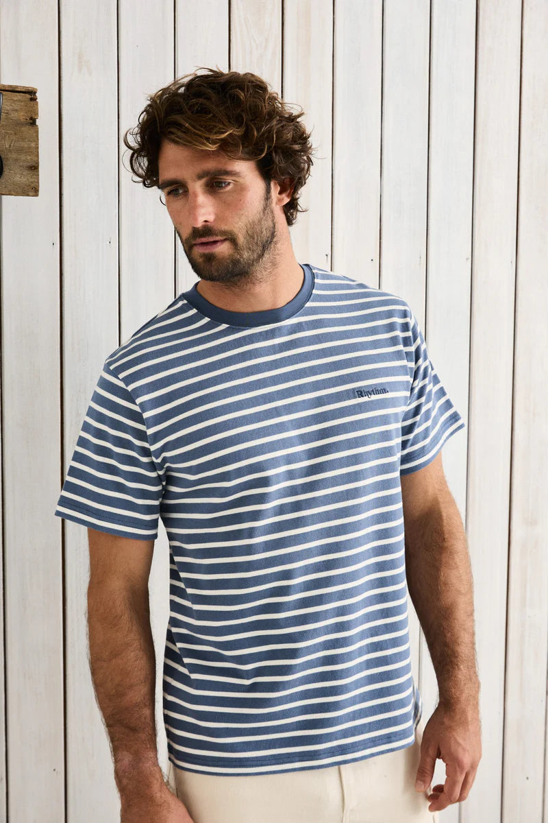 T-Shirt Chasm Bleu/Blanc Rhythm