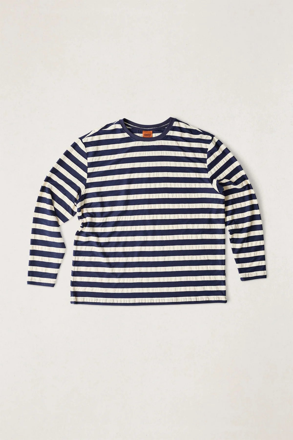 Chandail Terrain LS Bleu Marine/Crème Rhythm
