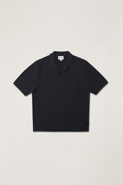 Polo Johnny Textured Noir Rhythm