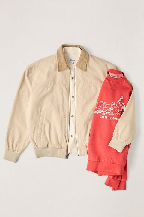 Chandail Overdyed Crew Rouge Rhythm