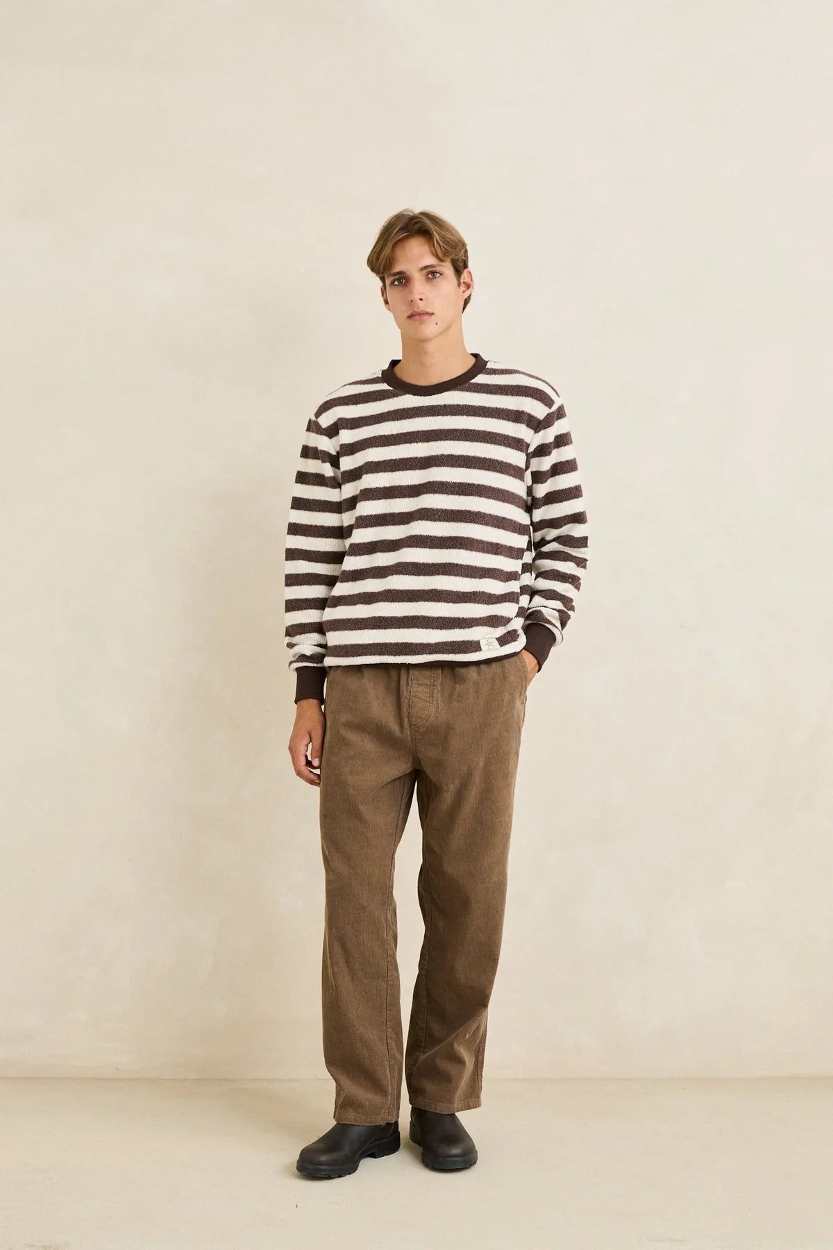 Stria Sherpa Fleece Rhythm Sweater