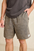 Short Texture Stripe Jam Brown/Black Rhythm