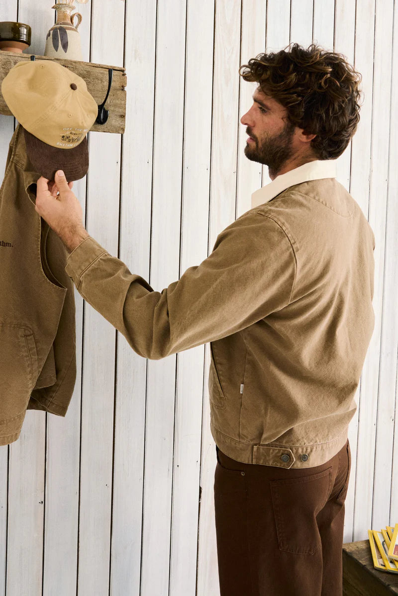 Manteau Cultivateur Canvas Camel Rhythm