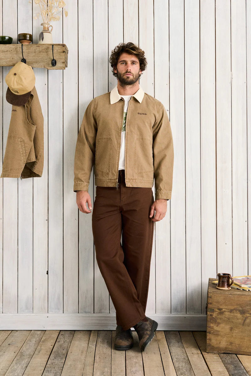 Manteau Cultivateur Canvas Camel Rhythm
