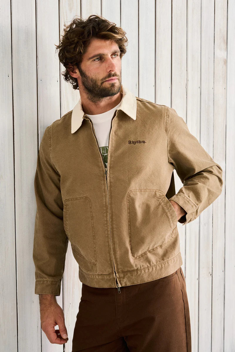 Manteau Cultivateur Canvas Camel Rhythm