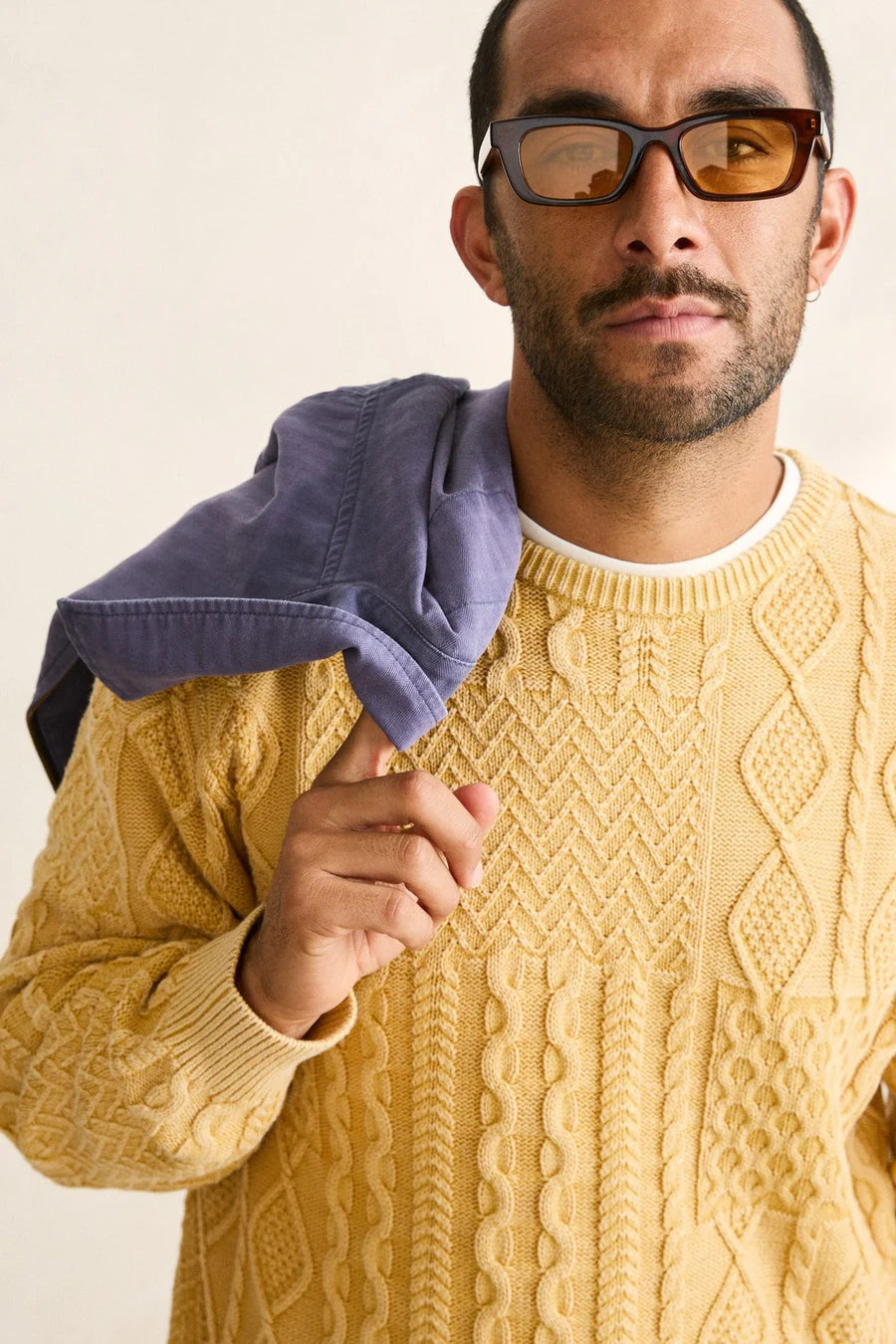 Rhythm Salt Wash Corn Patchwork Jumper