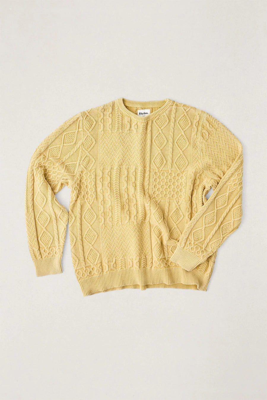 Rhythm Salt Wash Corn Patchwork Jumper