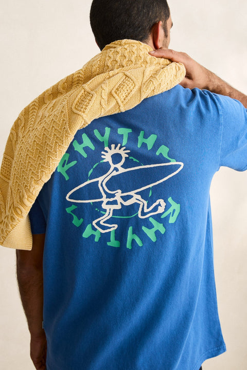 T-Shirt Jaunt Vintage Bleu Cobalt Rhythm