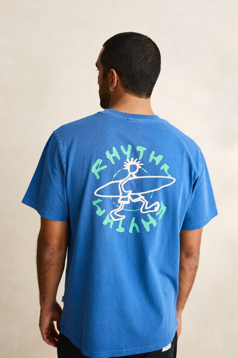 T-Shirt Jaunt Vintage Bleu Cobalt Rhythm