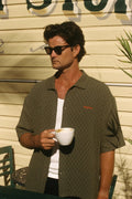 Rhythm Green Wash Check Relaxed Shirt