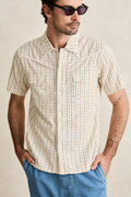 Lone Pine Stripe SS Shirt Blond Rhythm