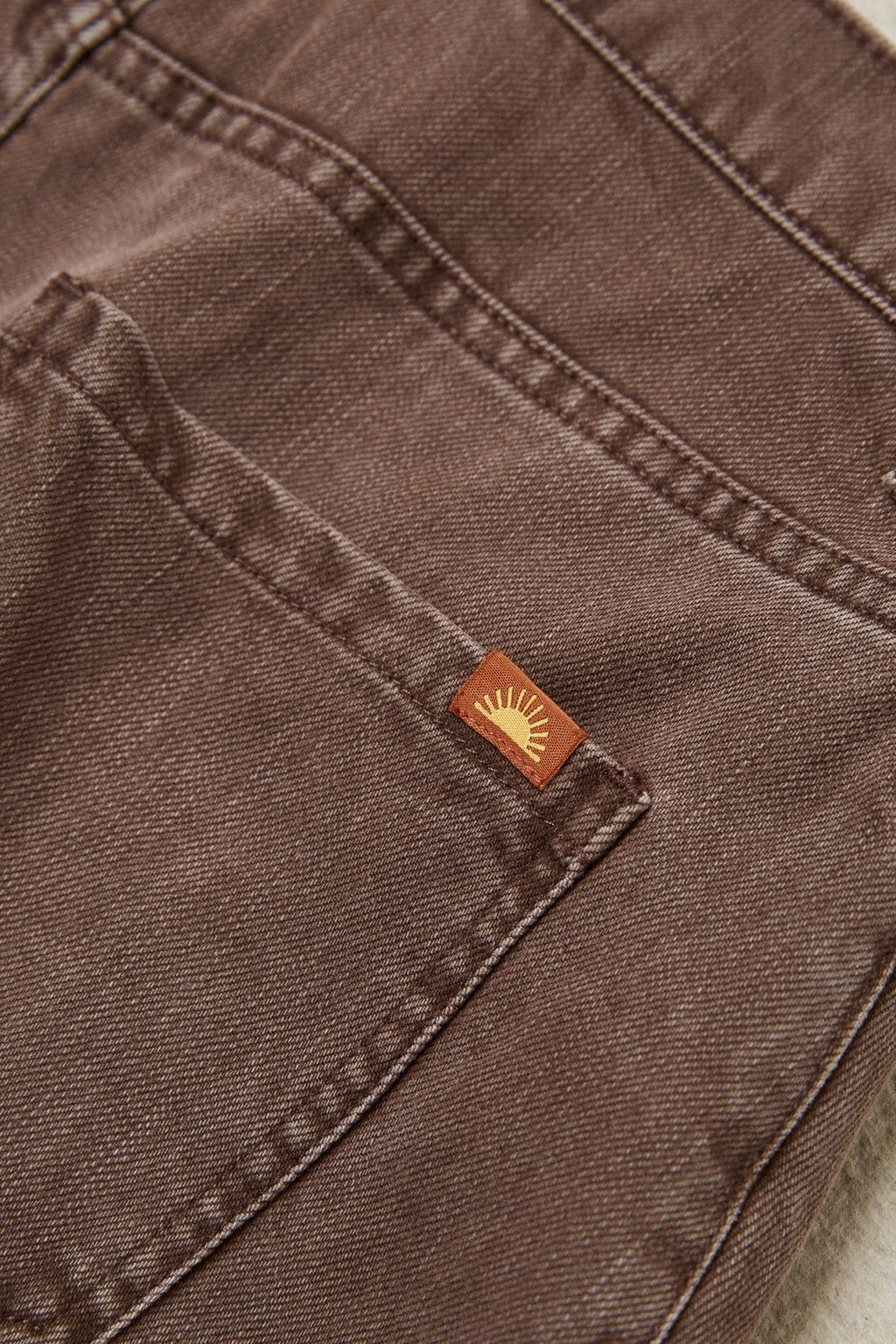 Short Staple Brown Rhythm Denim