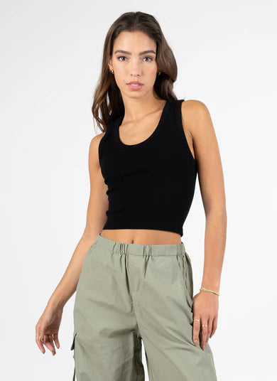 Bamboo Rib Deep Scoop Neck C'est Moi