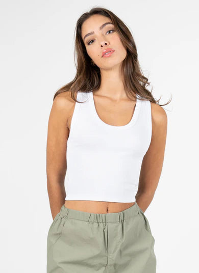 Bamboo Rib Deep Scoop Neck C'est Moi
