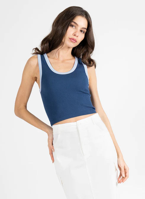 Bamboo Rib Deep Scoop Neck C'est Moi