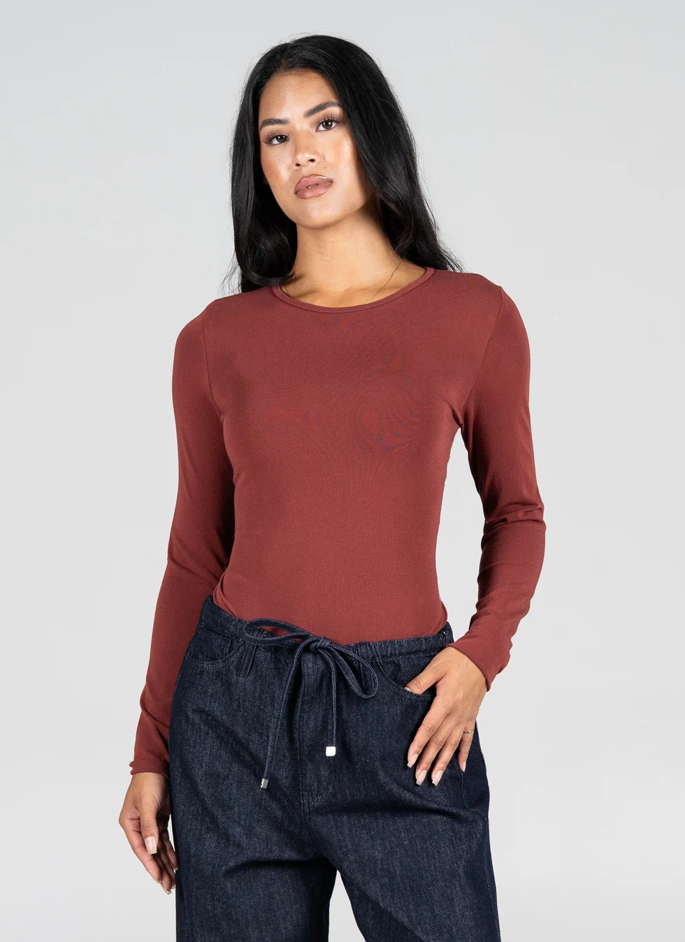C'est Moi Bamboo Long Sleeve Crew Neck