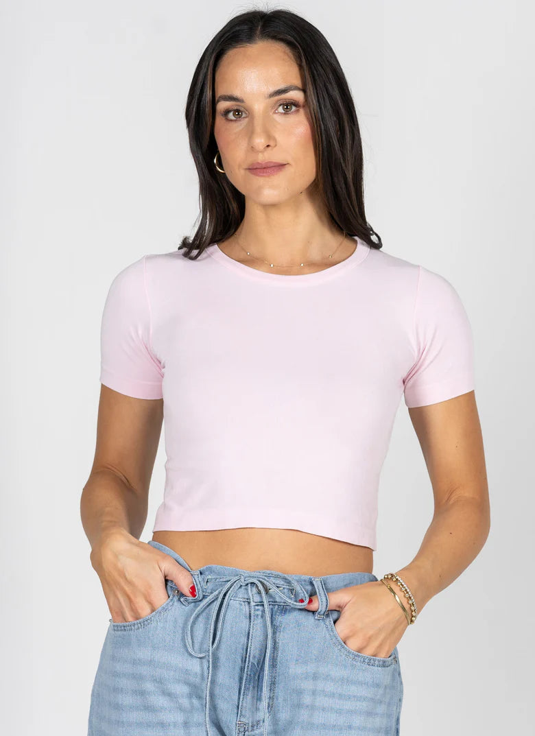 Bamboo S/S Crop Top C'est Moi