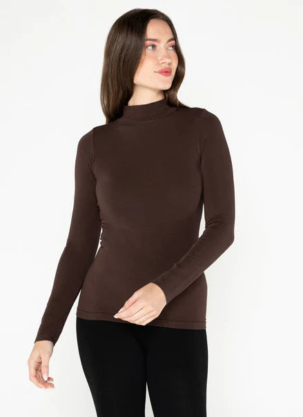 Bamboo Mock Neck Top C'est Moi