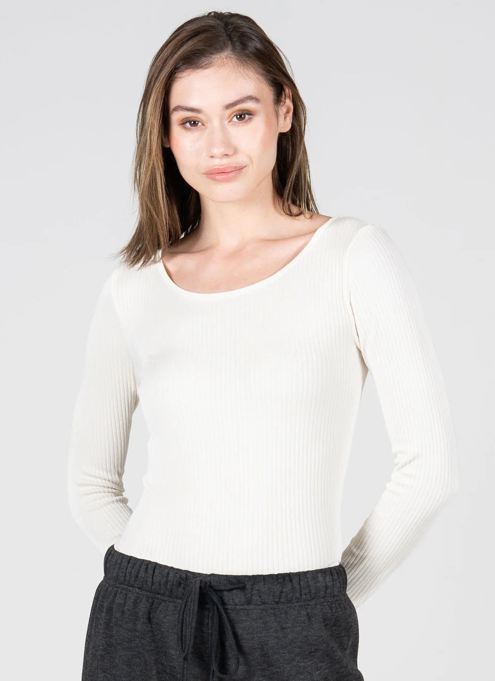 Seamless Rib Crew Neck C'est Moi