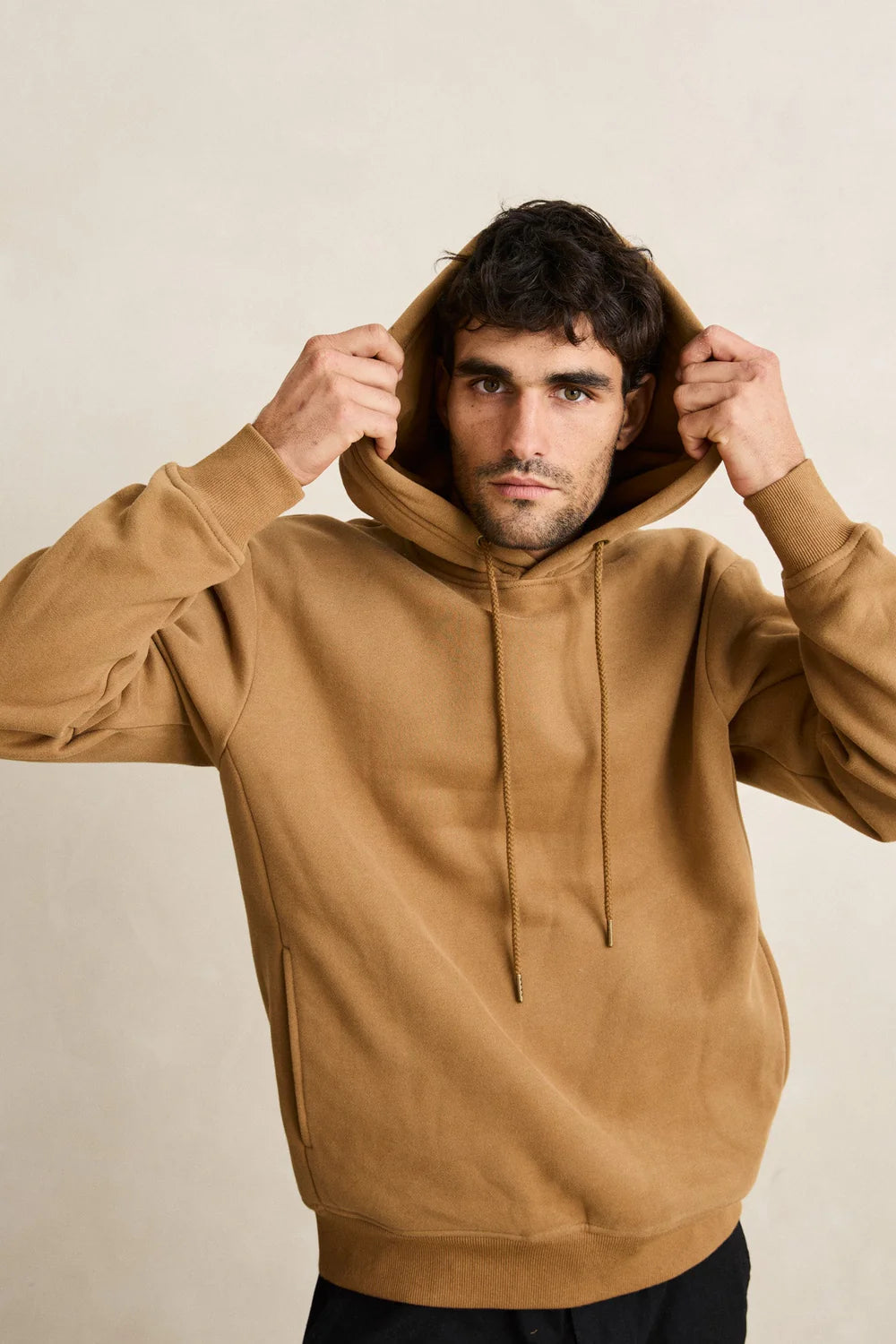 Classic Fleece Hoodie Ochre Rhythm