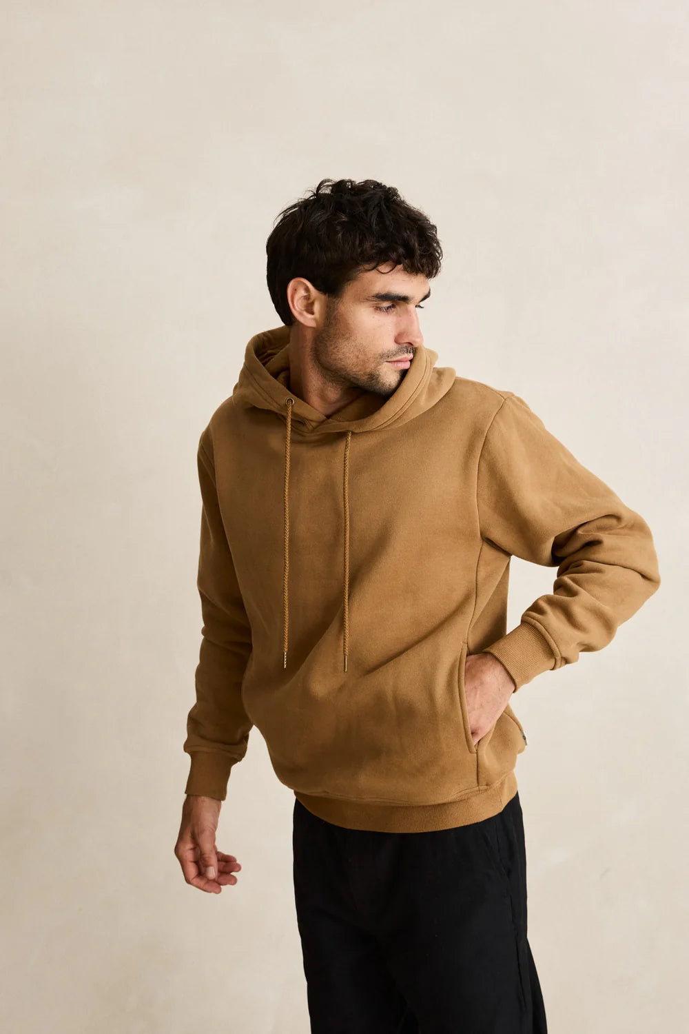 Classic Fleece Hoodie Ochre Rhythm