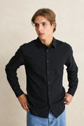 Chemise Classic Linen Noir Rhythm