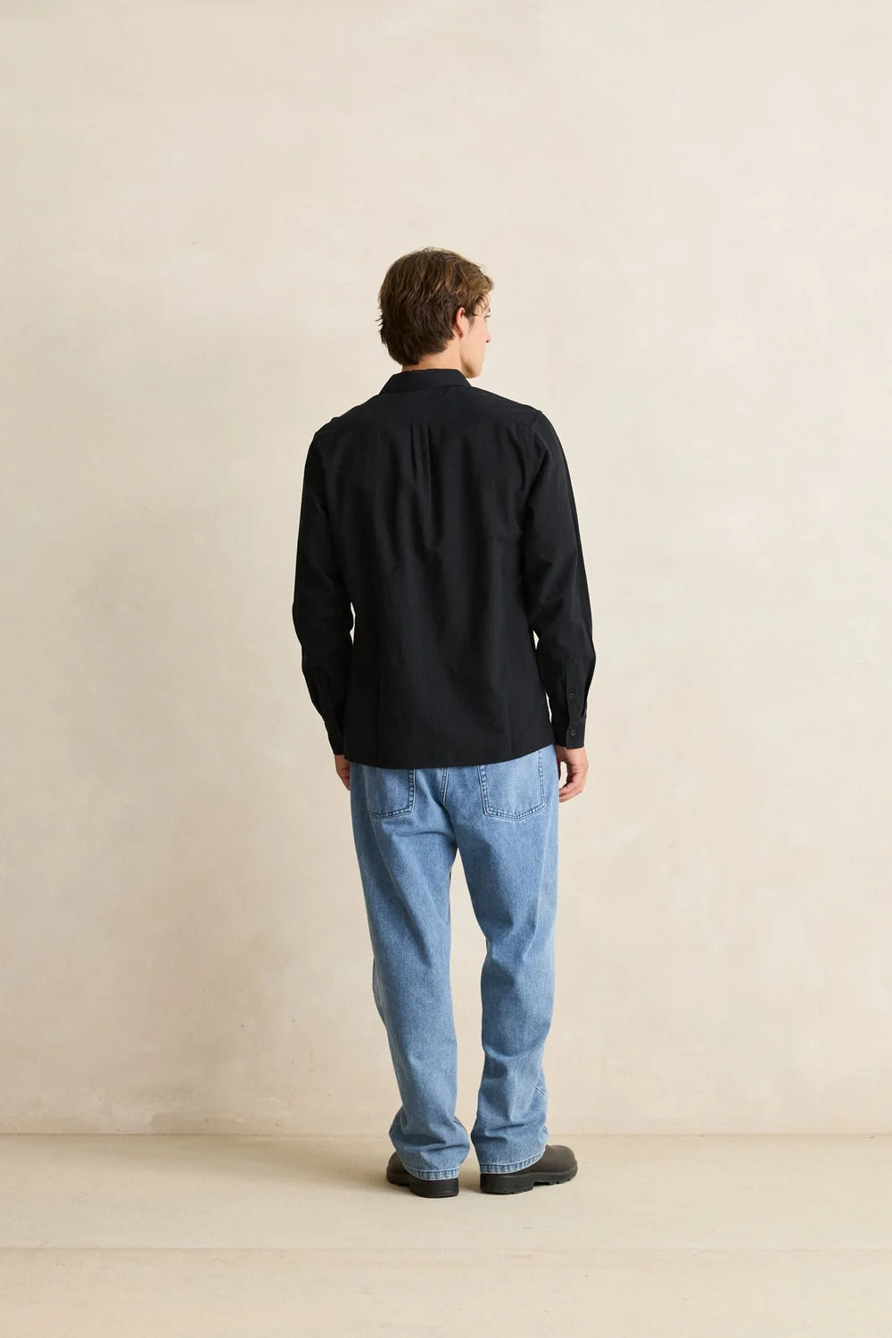 Chemise Classic Linen Noir Rhythm